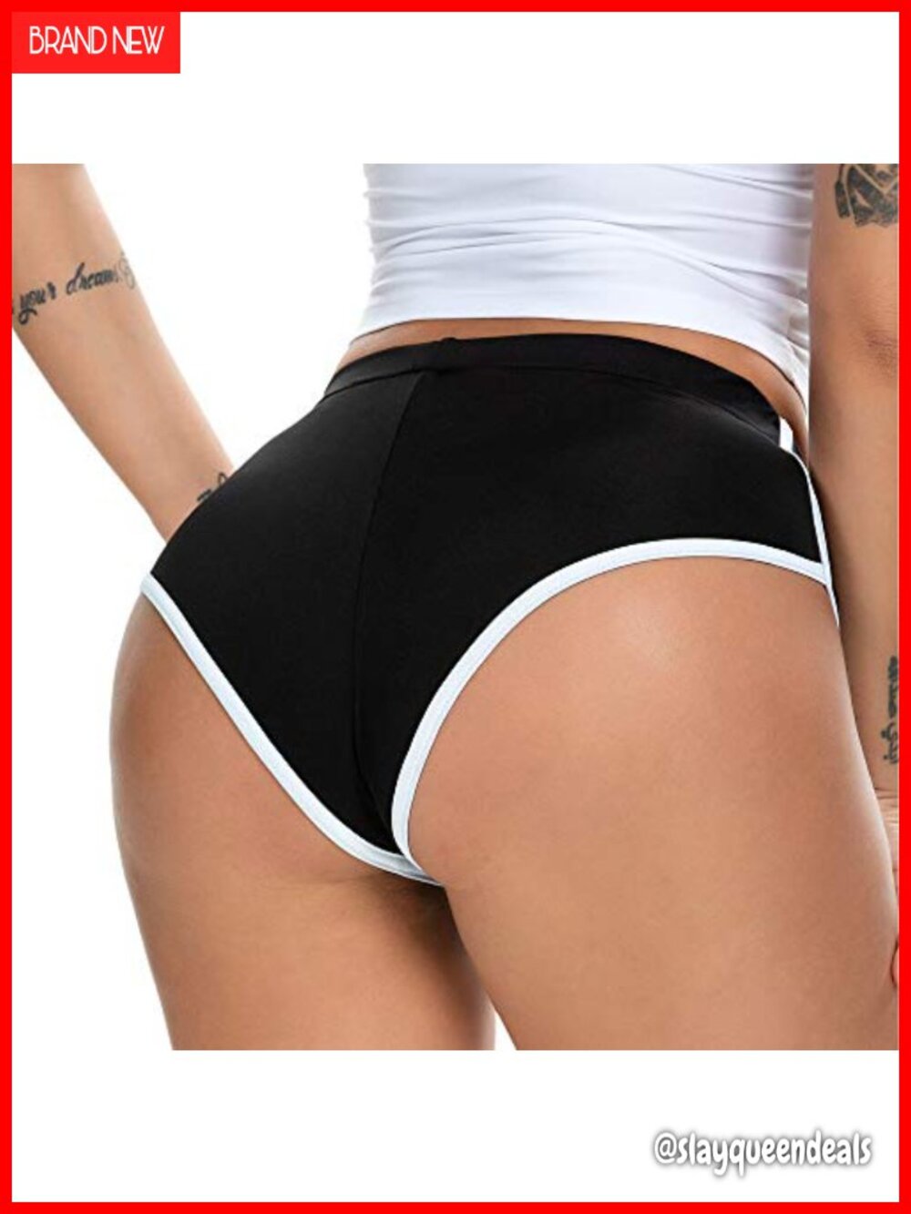 Women's Retro Dolphin Shorts Sexy Booty Yoga Gym Running Hot Pants